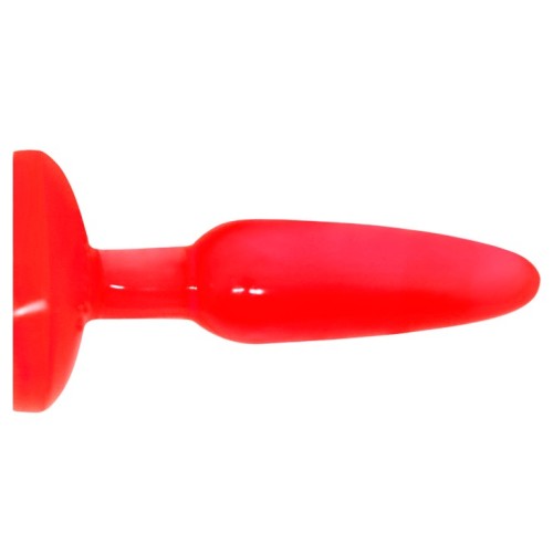 Baile Plug Anal Tacto Suave Rojo 14.2 cm - Experiencia Cómoda