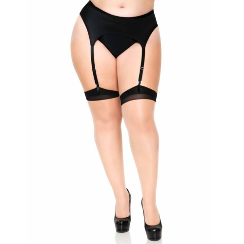 Leg Avenue Nude Stockings with Back Seam - Elegant Fashion