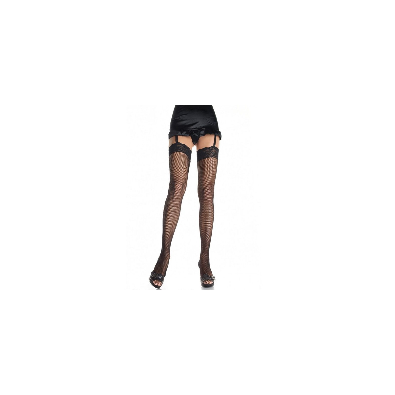 Leg Avenue Small Fishnet Stockings with Lace