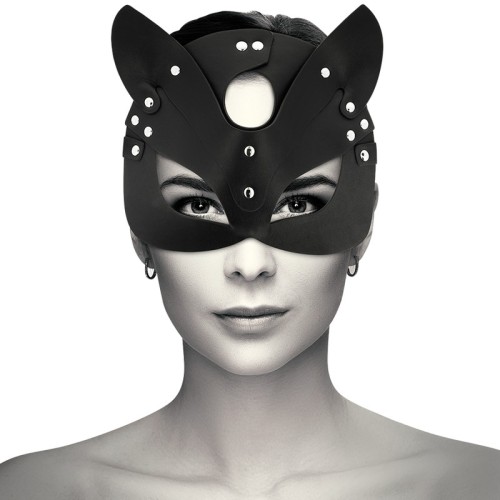 Coquette Chic Desire Vegan Leather Cat Ears Mask