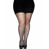 Leg Avenue Plus Size Black Fishnet Tights for Stylish Curves