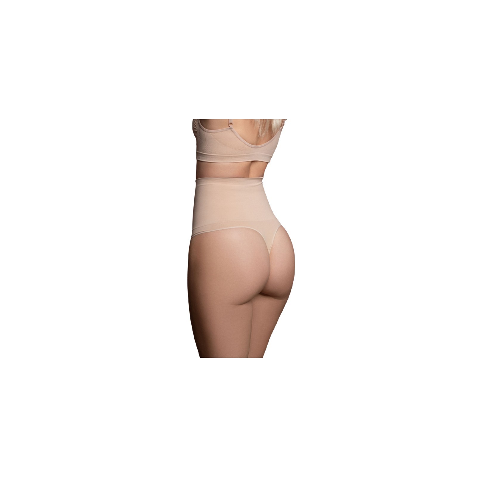 Bye-bra - Faja Sin Costuras Estilo Tanga Beige Talla S