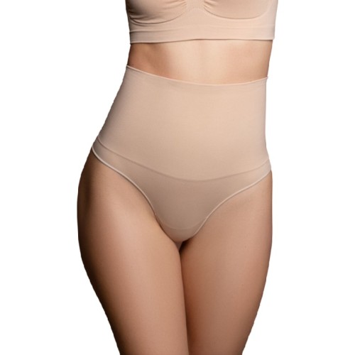 Bye-Bra Faja Sin Costuras Tanga Beige Talla M