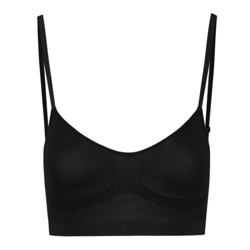 Bye-bra - Sujetador Sin Costuras de Control Medio Negro Talla XL