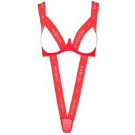 Passion Kyouka Teddy Rojo S/M - La Lencería Seductora Definitiva