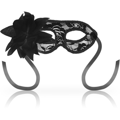 Ohmama Lace And Floral Mask Black