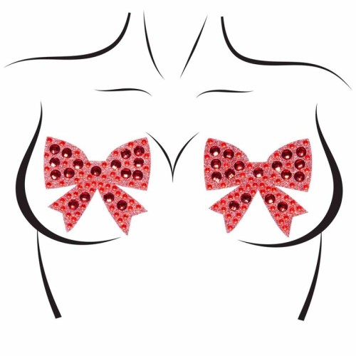 Leg Avenue Nipple Pasties with Bows - Seductive Decoration