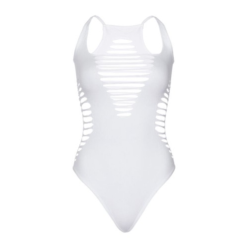 Leg Avenue Body Tanga Racerback Blanco