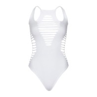 Leg Avenue Body Tanga Racerback Blanco