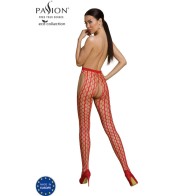 Passion - Eco Collection Bodystocking Eco S007 Rojo - Lencería Ecológica