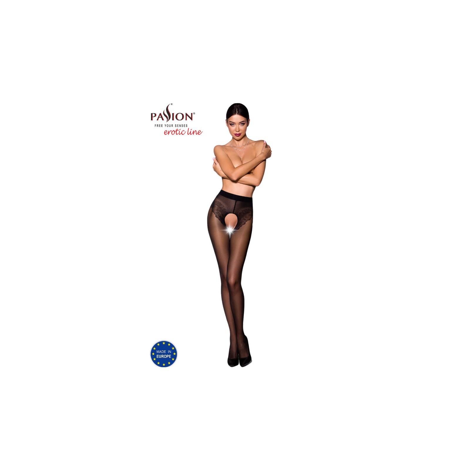 Passion Tiopen 006 Black Stockings - Elegant Design