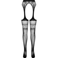 Passion S026 Stockings with Garter - One Size