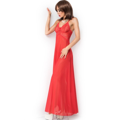 Chilirose CR 3883 Babydoll Largo Rojo - Elegancia y Seducción