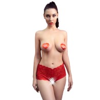 Chilirose CR 4641 Crotchless Panties Red L/XL