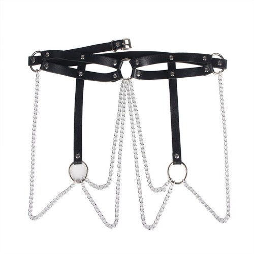 Sublime Leather Chain Belt - Elegant Seduction