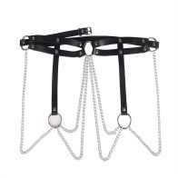 Sublime Leather Chain Belt - Elegant Seduction