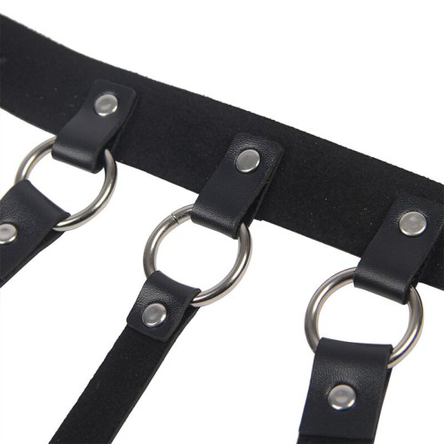 Subblime Large Ring Chest Harness - Bold and Stylish