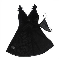 Sublime Black Tulle Babydoll S/M