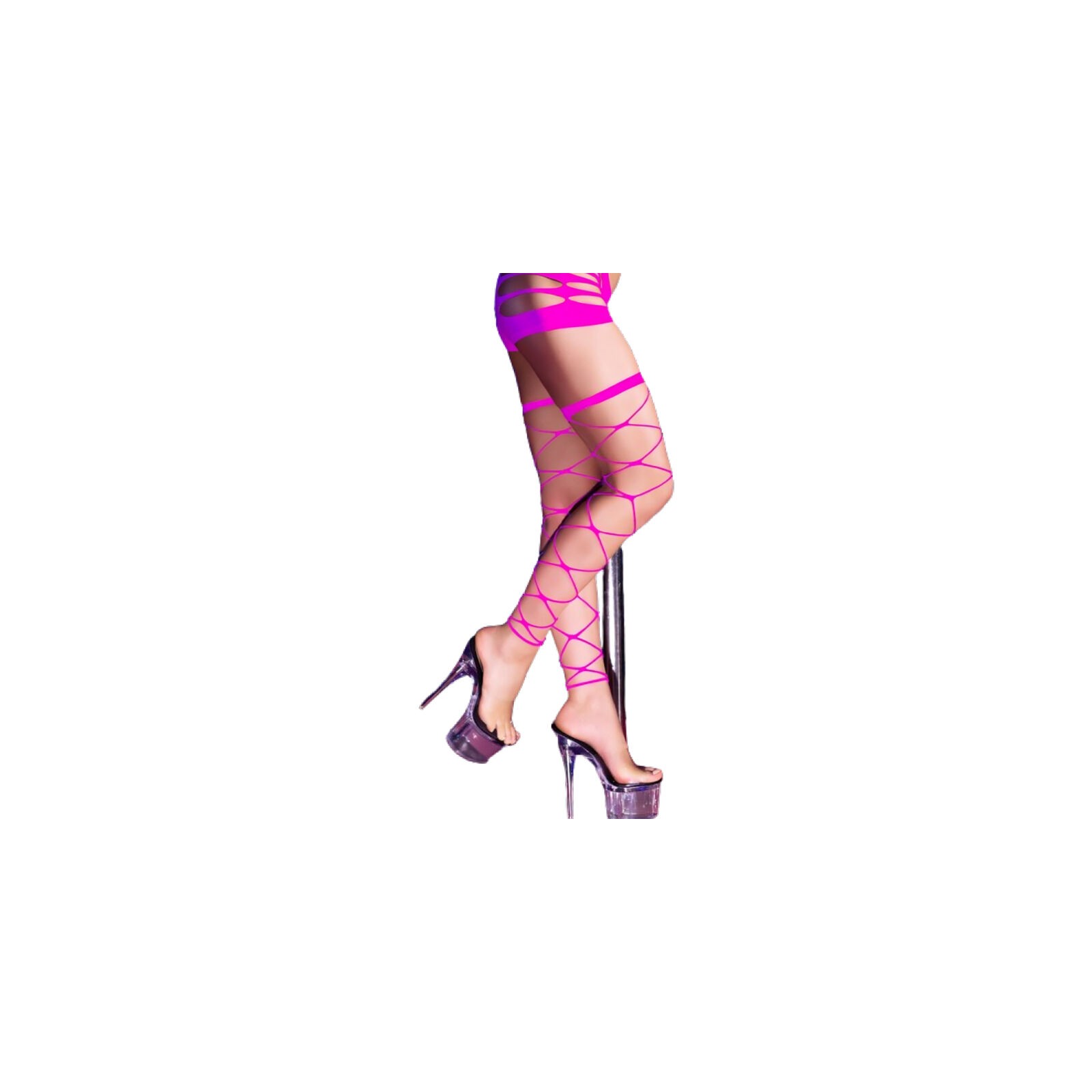 Chilirose CR 4264 Cabaret Stockings Fuchsia - Striking Sensuality