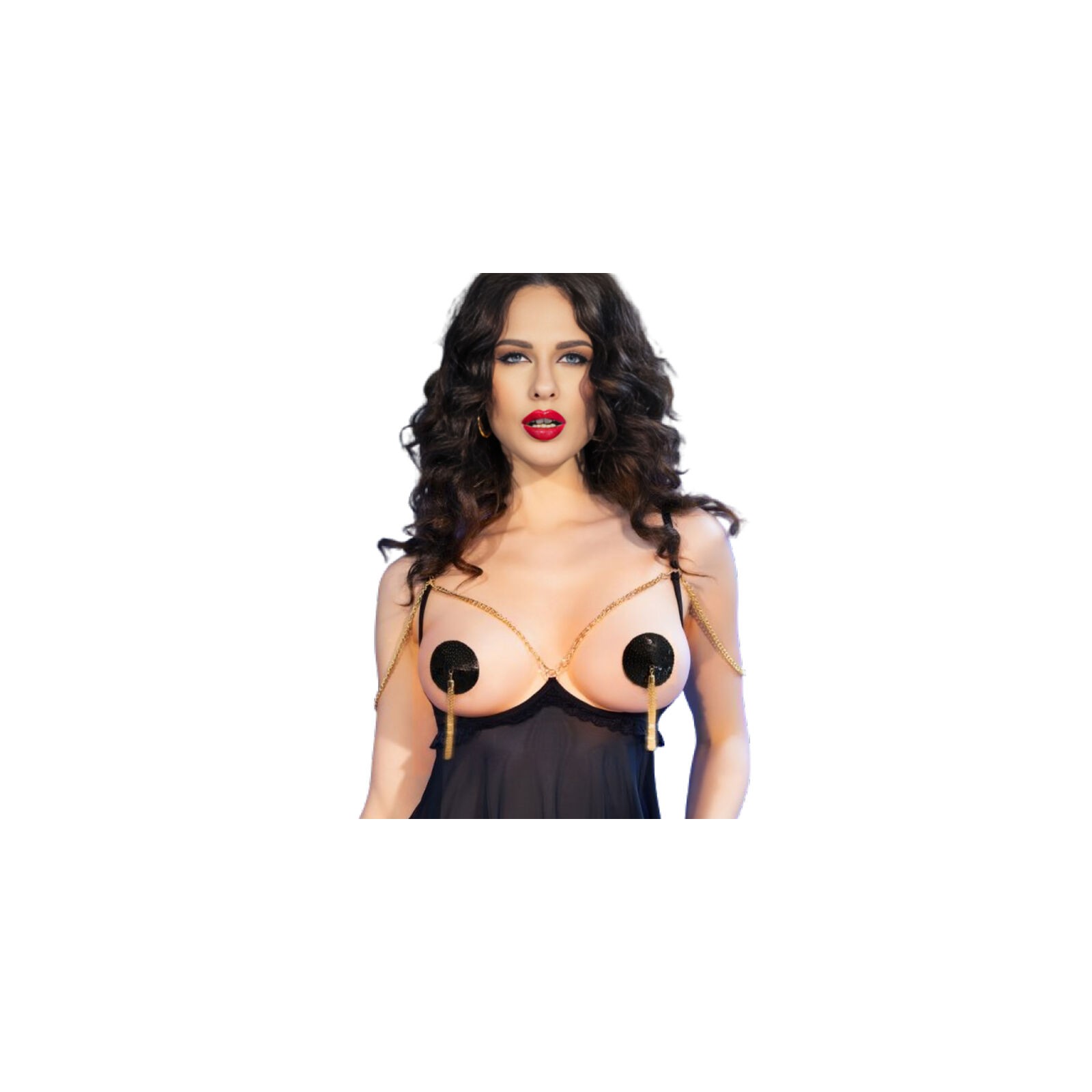 Chilirose - Cr 4714 Nipple Covers Black | Provocative Accessory