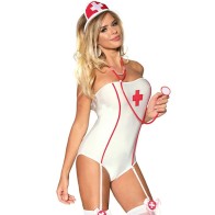 Sexy Nurse Teddy Costume for Playful Nights