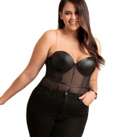 Subblime Metal Strap Bodysuit Black