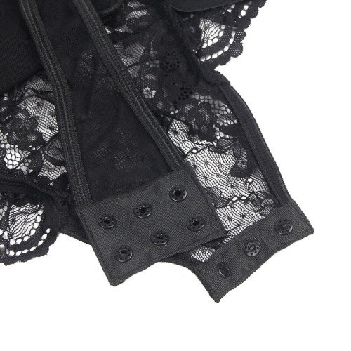 Subblime Teddy with Garter Lace Black