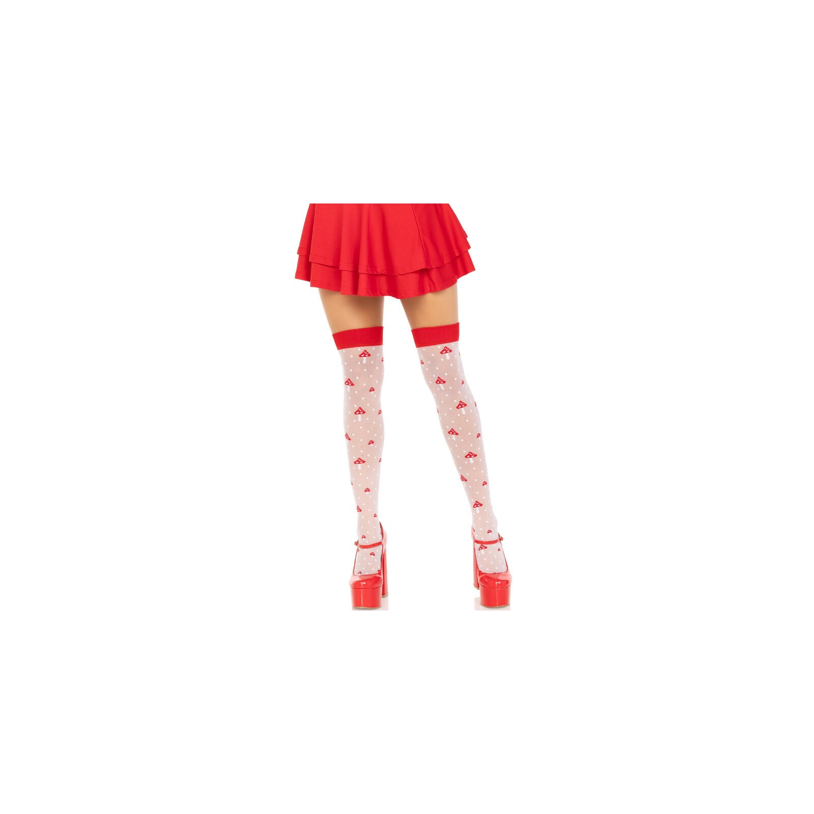 Fun High Mushroom Socks by Leg Avenue