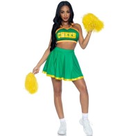 Leg Avenue Green Cheerleader Costume for Halloween Fun