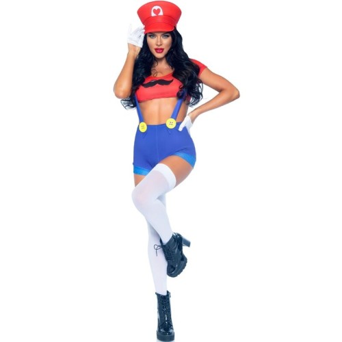 Leg Avenue Disfraz Sexy Mario Bros Rojo/Azul M