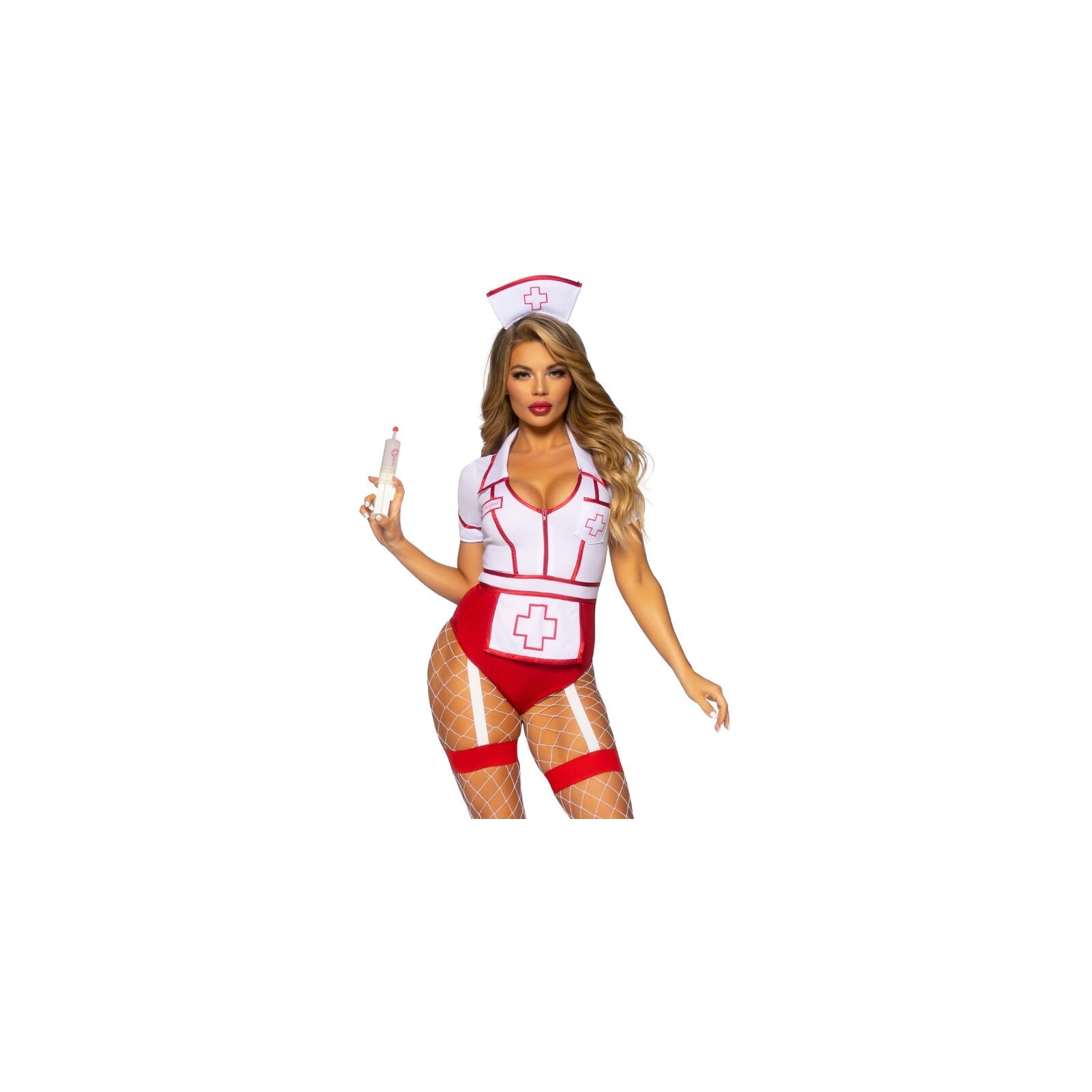 Buy Sexy Nurse Costume Red White M Online