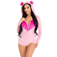 Leg Avenue Velvet Bear Body Pink M