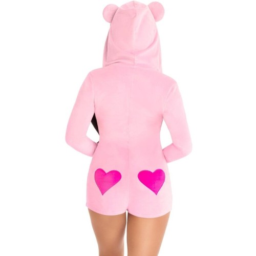 Body Oso de Terciopelo Rosa M Leg Avenue