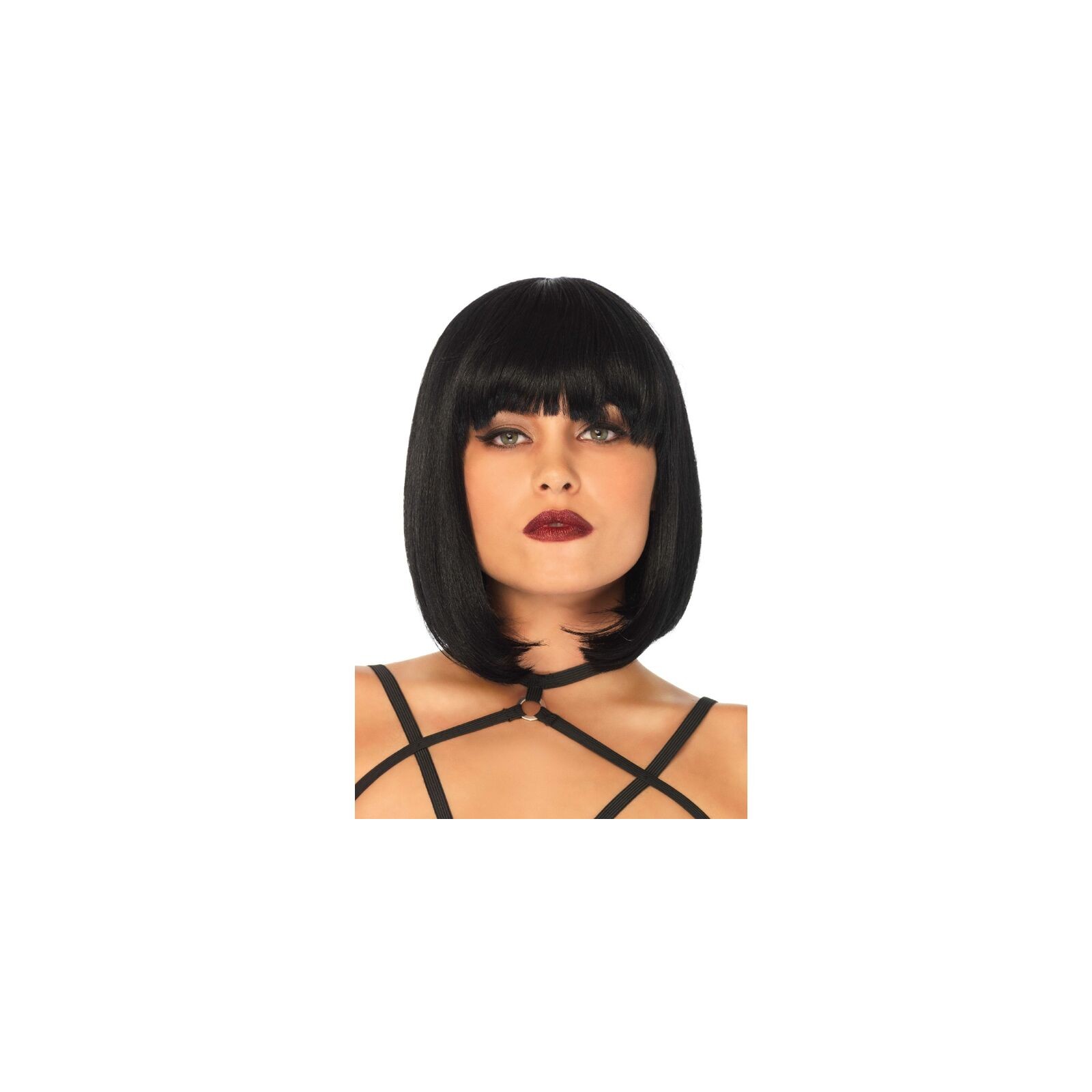 Leg Avenue Natural Black Bob Wig - Stunning Transformation