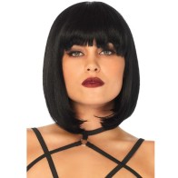 Leg Avenue Natural Black Bob Wig - Stunning Transformation