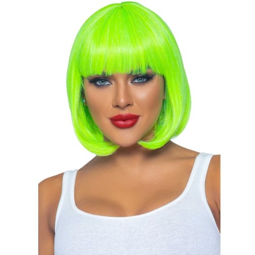 Leg Avenue Neon Green Bob Wig - Stand Out in Style