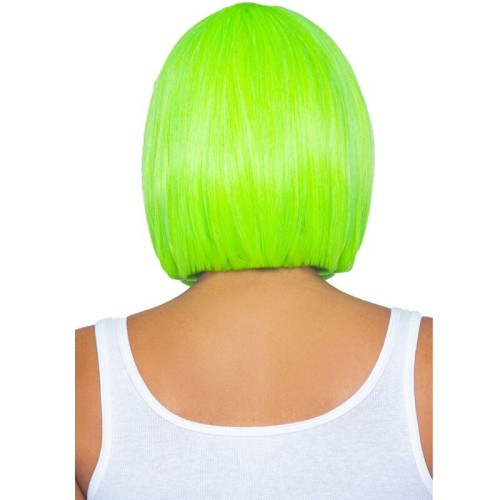 Leg Avenue Neon Green Bob Wig - Stand Out in Style