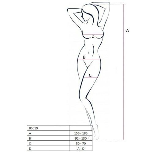 Passion Woman BS019 Bodystocking - Sexy White Lingerie