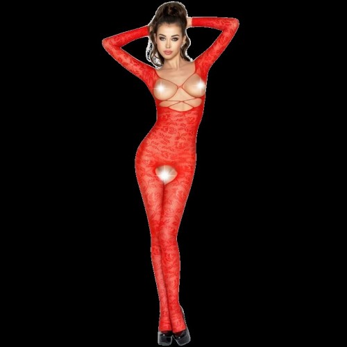 Passion Bodystocking Woman BS031 Rojo