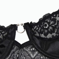 Subblime Black Corset and Belt L/XL - Elegant Seduction