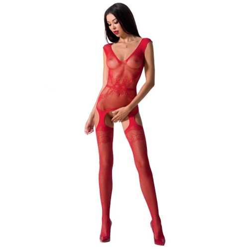 Body Transparente Rojo Talla Única Passion BS062