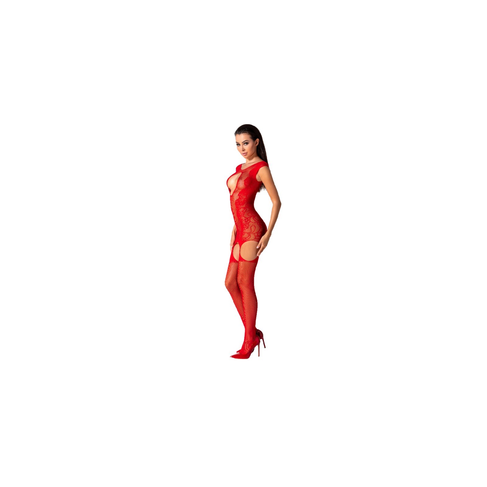 Bodystocking Rojo Passion BS082 para Noches Seductoras