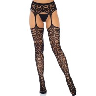 Leg Avenue Stockings with Garter One Size - Seductive Elegance