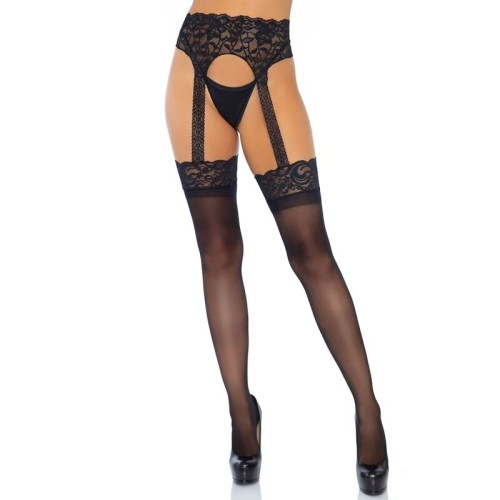 Leg Avenue Opaque Stockings with Garter