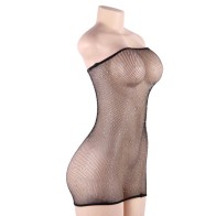 Net Dress with Sparkles - Queen Lingerie