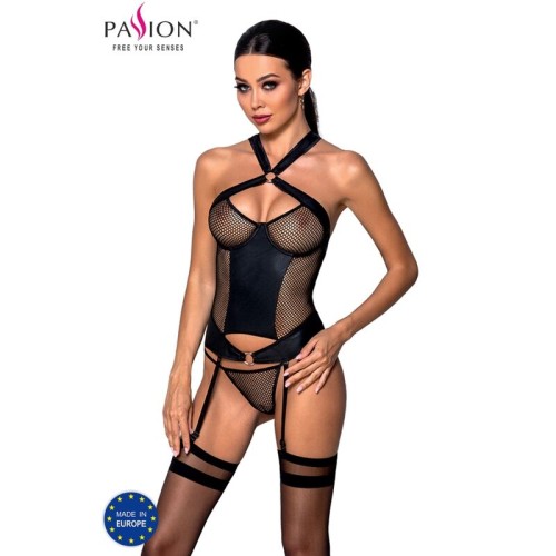 Passion Amanda Eco-Leather Corset S/M