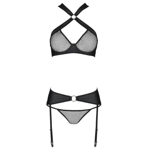 Amanda Eco-Leather Lingerie Set - S/M