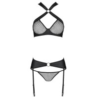 Amanda Eco-Leather Lingerie Set - S/M