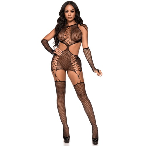 Leg Avenue Garter Dress and Gloves Set - Ultimate Seduction