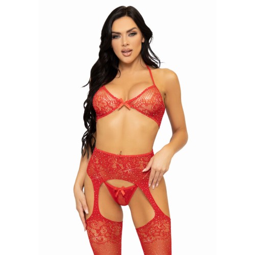 Leg Avenue Set Tres Piezas Para Seducción Elegante